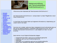 Tablet Screenshot of katzenvermittlung-dortmund.de